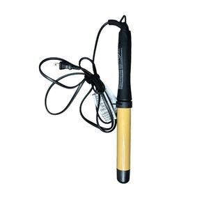 CHI Ceramic Carbon Black Ceramic Wand 1.25" Creates Relaxed Waves CA1190